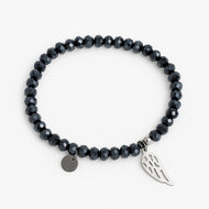 Bransoletka czarny – Wonders by Ola “Anielskie Skrzydło”
