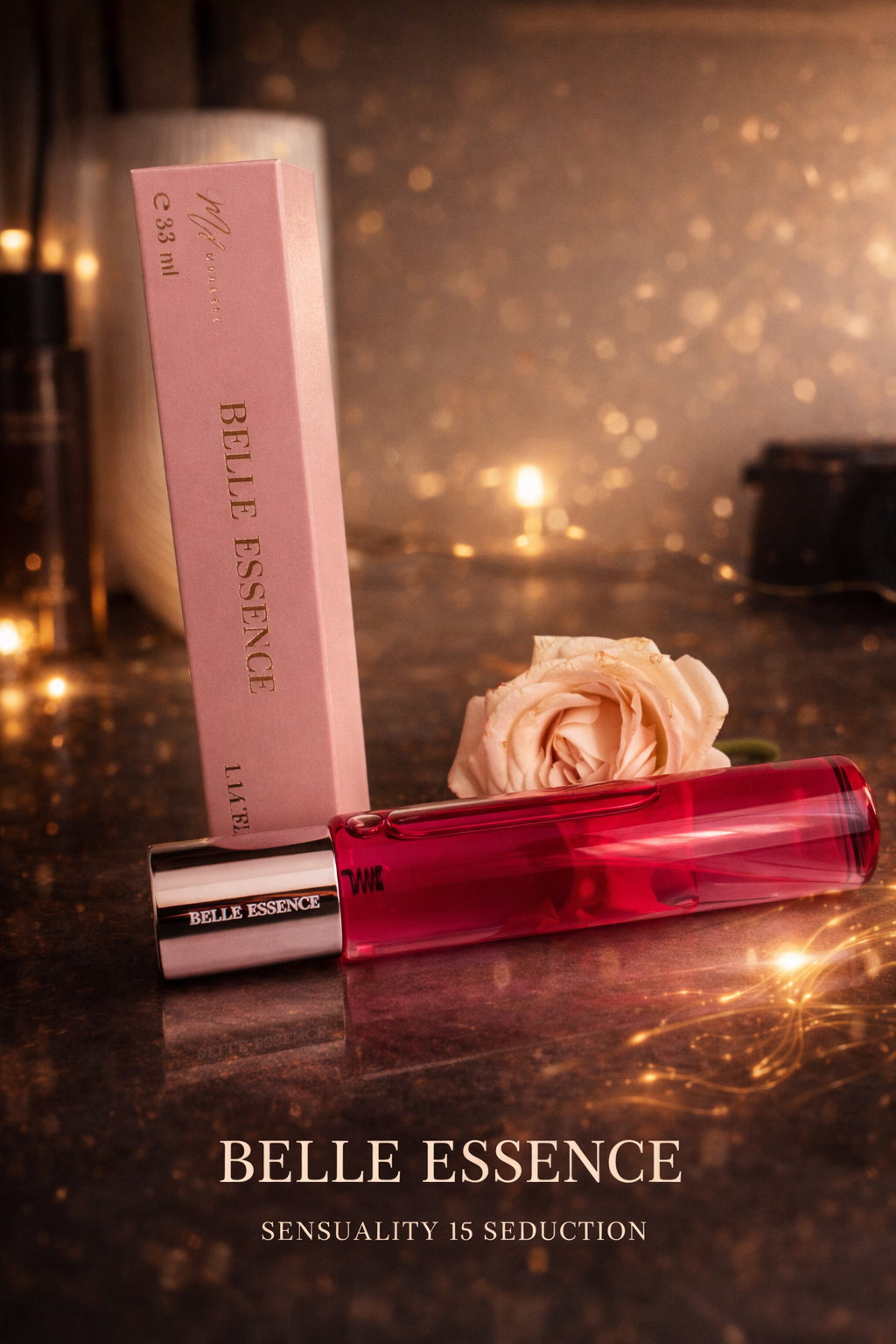 256.  Belle Essence - perfumy damskie - 33ml Esencia Rosa