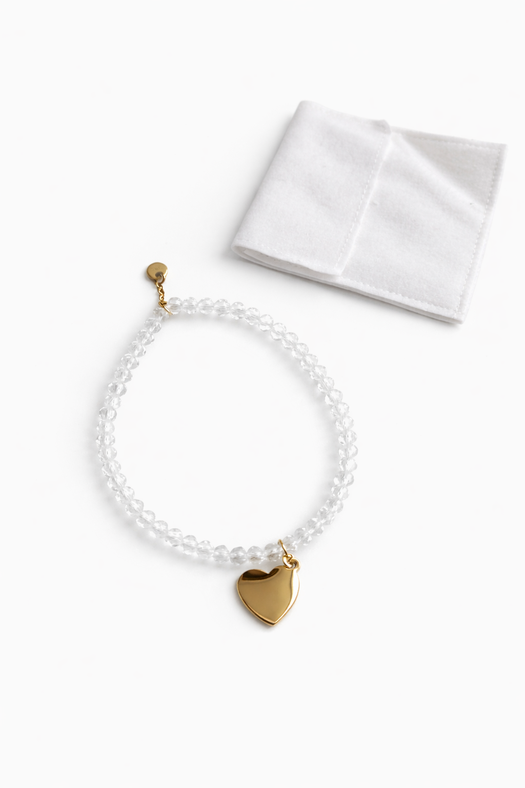 Bransoletka z serduszkiem biała Wonders By Ola