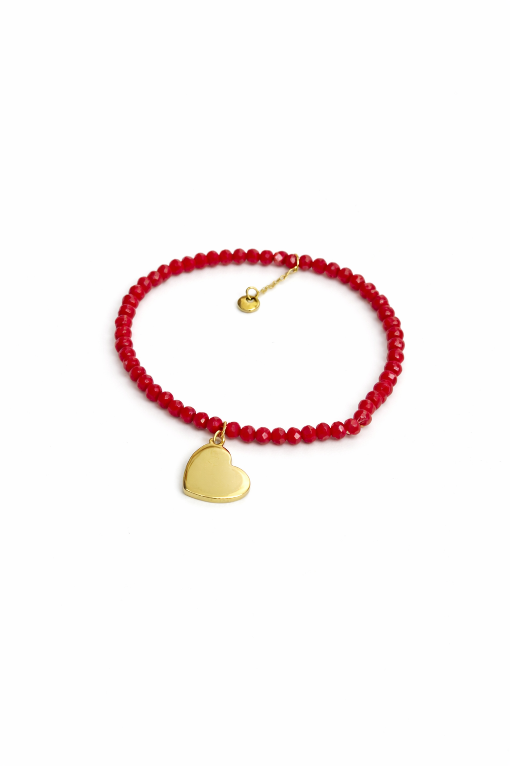 Bransoletka czerwona z sercem Wonders By Ola